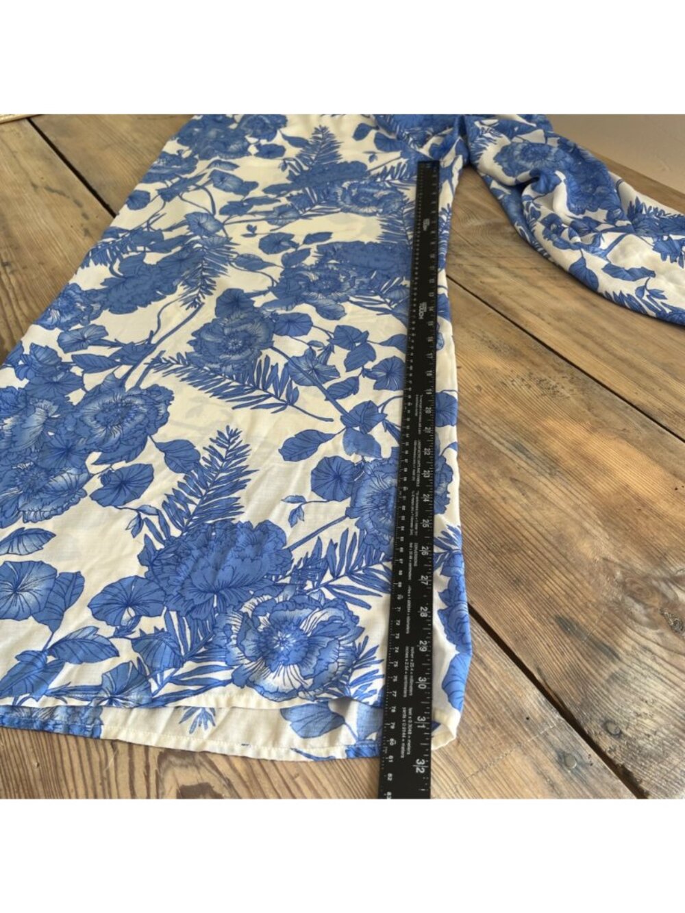My Michelle Wide Leg Romper Juniors 15 Blue Floral Sleeveless Resort Wear - Picture 7 of 11